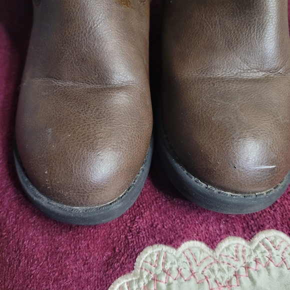 Megen-02 Womens Pull-on Boots, Size 7, Brown - Picture 8 of 15